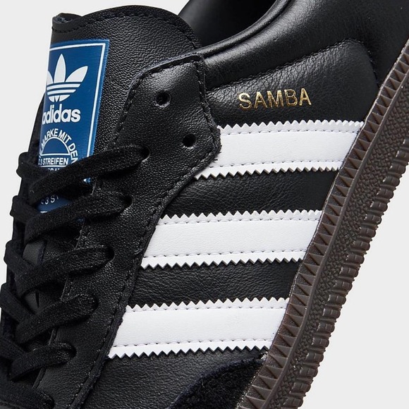 Adidas Samba OG Retro Leather Sneakers Black White Size WOMEN'S 7.5 - Picture 13 of 13